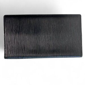 LOUIS VUITTON Epi Black Agenda Bi-Fold Notebook Cover, UNISEX